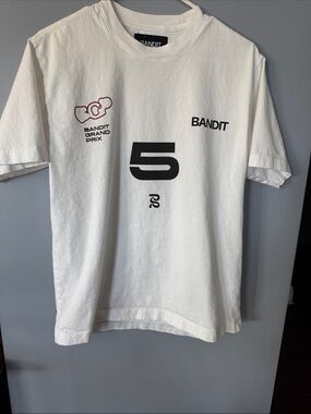 Bandit men’s White Graphic Short Sleeve Tee